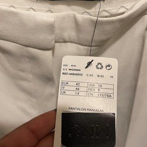 MNG Basics White Dress Pants
